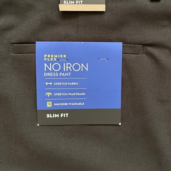 Apt 9 Men's Black Dress Pants - Picture 6 of 8